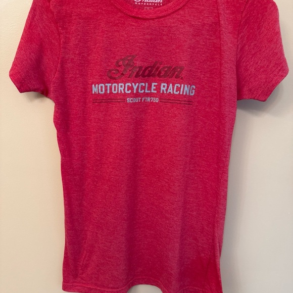 Indian Motorcycle Racing Women's Red Tee - Picture 2 of 6